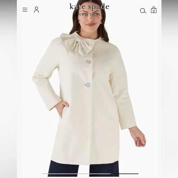 Kate SpadeDorothy bow trench coat NWT
